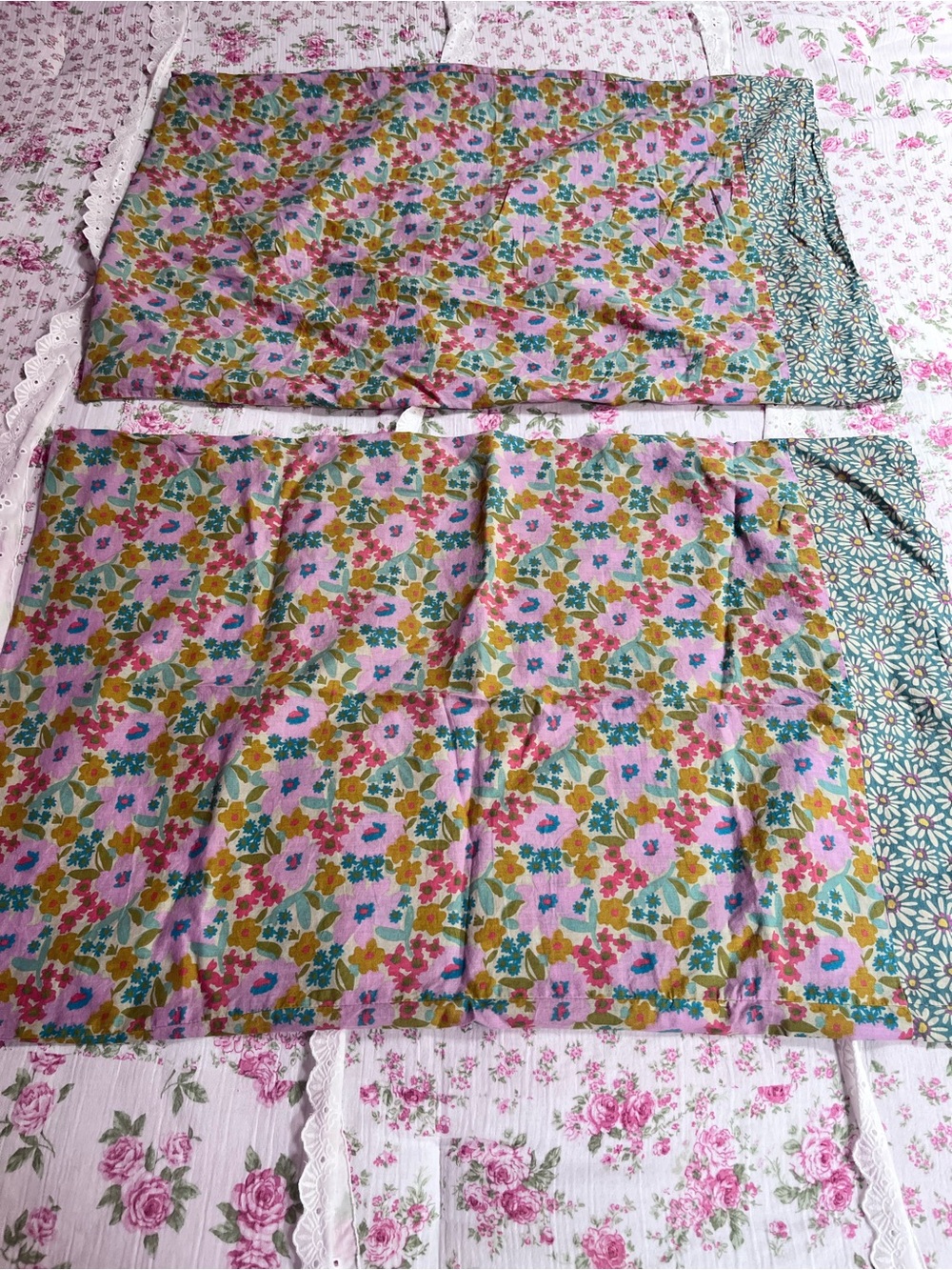 NATURAL LIFE Mix and Match Pastel Floral Cotton Sheet Set - Picture 6 of 16